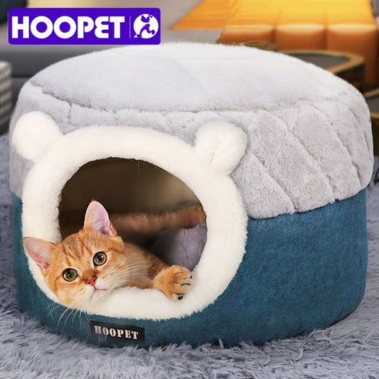 Cat Bed Soft Plush Kennel Cushion