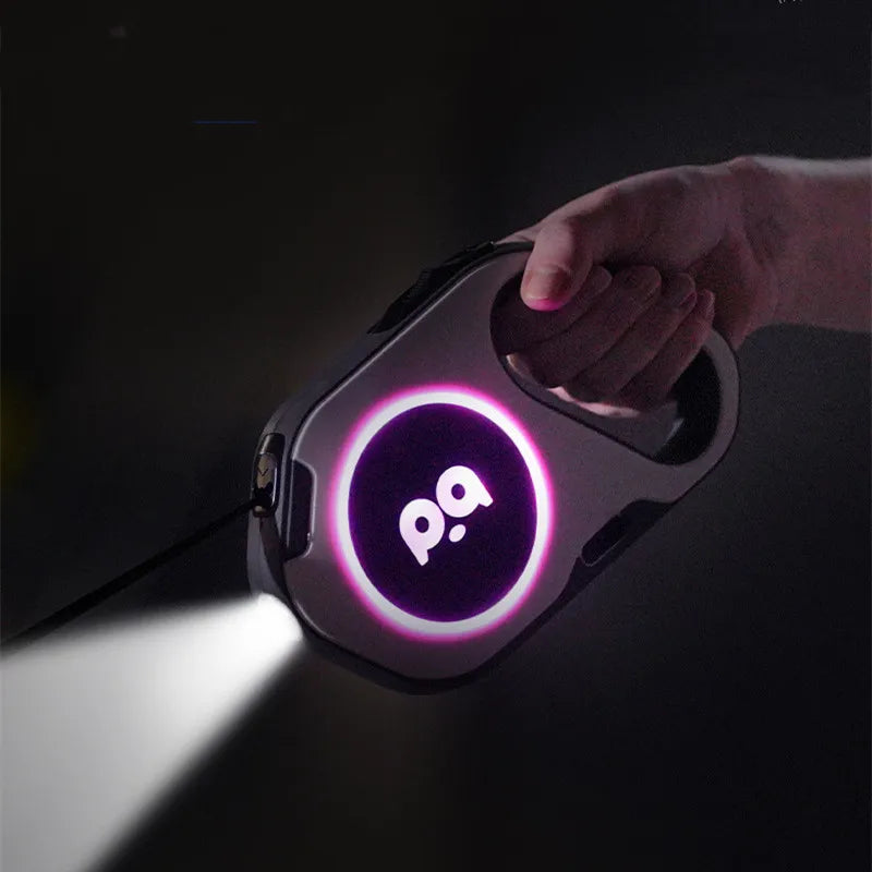5M Automatic Retractable Dog Leash LED, For Small/ Medium Dogs