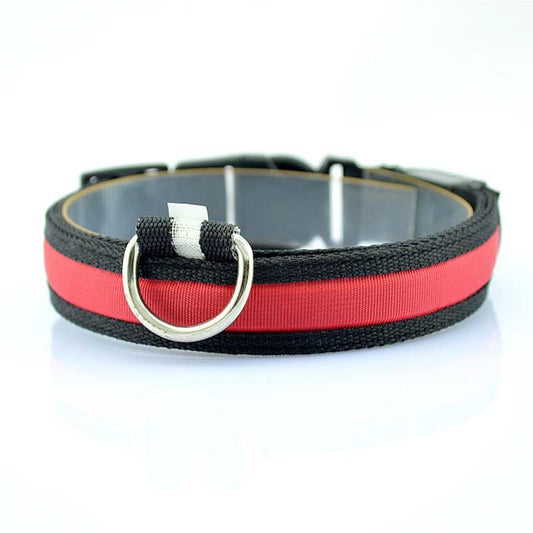 Nylon Pet Dog Collar LED Light. 3 Sizes and